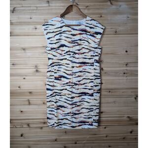 MM LaFleur Dress Womens 6 Multicolor Maaza 2.0 Dress Airy Cotton Mojave Print